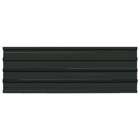 vidaXL Panel para tejado 12 unidades acero galvanizado gris antracita 