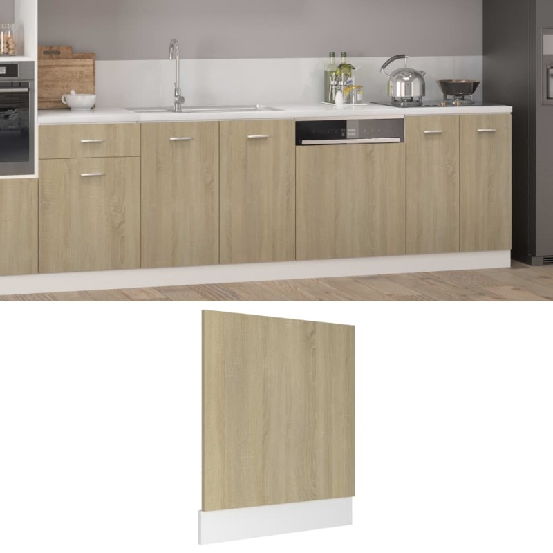 vidaXL Panel para lavavajillas contrachapada color roble 59,5x3x67 cm vidaXL Panel para lavavajillas contrachapada color roble 59,5x3x67 cm