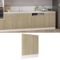 vidaXL Panel para lavavajillas contrachapada color roble 59,5x3x67 cm vidaXL Panel para lavavajillas contrachapada color roble 59,5x3x67 cm