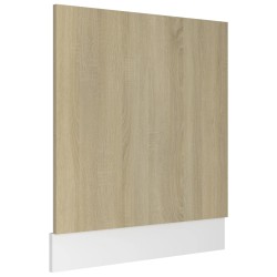vidaXL Panel para lavavajillas contrachapada color roble 59,5x3x67 cm