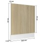 vidaXL Panel para lavavajillas contrachapada color roble 59,5x3x67 cm vidaXL Panel para lavavajillas contrachapada color roble 59,5x3x67 cm