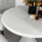 vidaXL Protector de mesa PVC transparente Ø 80 cm 2 mm vidaXL Protector de mesa PVC transparente Ø 80 cm 2 mm