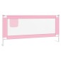 vidaXL Barandilla de seguridad cama de niño rosa tela 200x25 cm vidaXL Barandilla de seguridad cama de niño rosa tela 200x25 cm