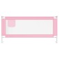 vidaXL Barandilla de seguridad cama de niño rosa tela 200x25 cm vidaXL Barandilla de seguridad cama de niño rosa tela 200x25 cm