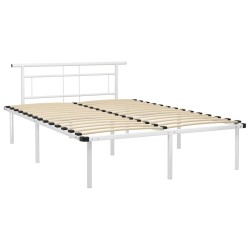 vidaXL Estructura de cama de metal blanco 160x200 cm