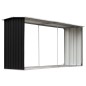 vidaXL Casetilla para leña acero galvanizado antracita 330x92x153 cm vidaXL Casetilla para leña acero galvanizado antracita 330x92x153 cm