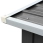 vidaXL Casetilla para leña acero galvanizado antracita 330x92x153 cm vidaXL Casetilla para leña acero galvanizado antracita 330x92x153 cm
