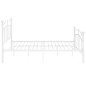 vidaXL Estructura de cama de metal blanco 120x200 cm vidaXL Estructura de cama de metal blanco 120x200 cm