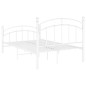 vidaXL Estructura de cama de metal blanco 120x200 cm vidaXL Estructura de cama de metal blanco 120x200 cm