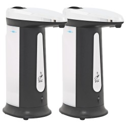 vidaXL Dispensador de jabón automático con sensor y sonido 2 uds 800ml