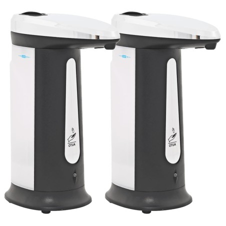 vidaXL Dispensador de jabón automático con sensor y sonido 2 uds 800ml