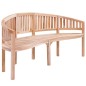 vidaXL Banco banana de madera maciza de teca 200 cm vidaXL Banco banana de madera maciza de teca 200 cm