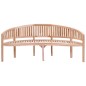 vidaXL Banco banana de madera maciza de teca 200 cm vidaXL Banco banana de madera maciza de teca 200 cm