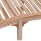 vidaXL Banco banana de madera maciza de teca 200 cm vidaXL Banco banana de madera maciza de teca 200 cm