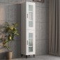 vidaXL Armario de pared colgante blanco brillante 34,5x34x90 cm vidaXL Armario de pared colgante blanco brillante 34,5x34x90 cm