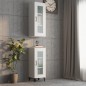 vidaXL Armario de pared colgante blanco brillante 34,5x34x90 cm vidaXL Armario de pared colgante blanco brillante 34,5x34x90 cm