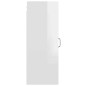 vidaXL Armario de pared colgante blanco brillante 34,5x34x90 cm vidaXL Armario de pared colgante blanco brillante 34,5x34x90 cm