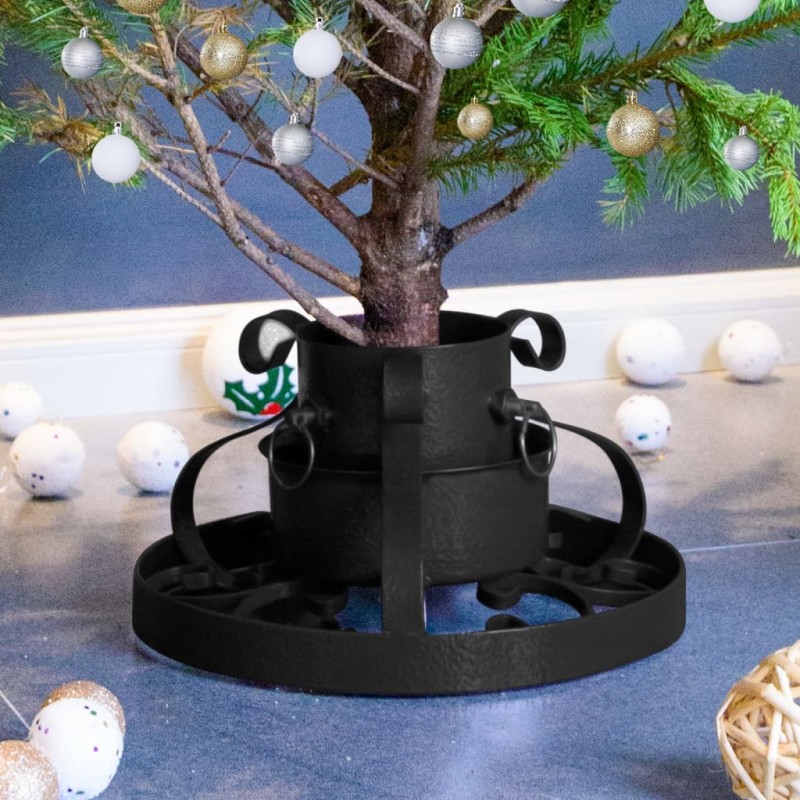 vidaXL Soporte para árbol de Navidad negro 29x29x15,5 cm vidaXL Soporte para árbol de Navidad negro 29x29x15,5 cm