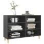 vidaXL Aparador de madera contrachapada gris 103,5x35x70 cm vidaXL Aparador de madera contrachapada gris 103,5x35x70 cm