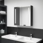 vidaXL Armario de baño con espejo LED negro brillante 62x14x60 cm vidaXL Armario de baño con espejo LED negro brillante 62x14x60 cm
