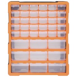 vidaXL Organizador multicajones con 39 cajones 38x16x47 cm