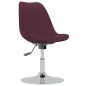 vidaXL Sillas de comedor giratorias 6 unidades tela morada vidaXL Sillas de comedor giratorias 6 unidades tela morada
