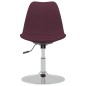 vidaXL Sillas de comedor giratorias 6 unidades tela morada vidaXL Sillas de comedor giratorias 6 unidades tela morada
