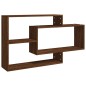 vidaXL Estantería pared contrachapada roble marrón 104x20x58,5 cm vidaXL Estantería pared contrachapada roble marrón 104x20x58,5 cm