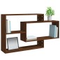 vidaXL Estantería pared contrachapada roble marrón 104x20x58,5 cm vidaXL Estantería pared contrachapada roble marrón 104x20x58,5 cm