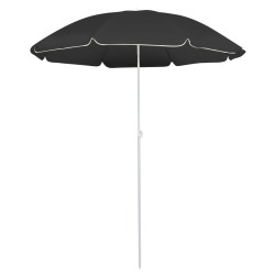 vidaXL Sombrilla de exterior con poste de acero antracita 180 cm