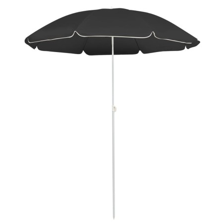 vidaXL Sombrilla de exterior con poste de acero antracita 180 cm