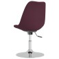 vidaXL Sillas de comedor giratorias 6 unidades tela morada vidaXL Sillas de comedor giratorias 6 unidades tela morada