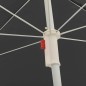 vidaXL Sombrilla de exterior con poste de acero antracita 180 cm
