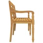vidaXL Banco Batavia madera maciza de teca 150 cm vidaXL Banco Batavia madera maciza de teca 150 cm