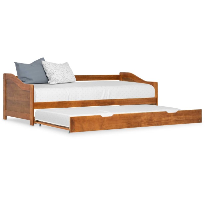 vidaXL Estructura de sofá cama madera de pino marrón miel 90x200 cm vidaXL Estructura de sofá cama madera de pino marrón miel 90x200 cm