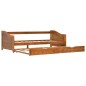 vidaXL Estructura de sofá cama madera de pino marrón miel 90x200 cm vidaXL Estructura de sofá cama madera de pino marrón miel 90x200 cm