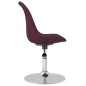 vidaXL Sillas de comedor giratorias 6 unidades tela morada vidaXL Sillas de comedor giratorias 6 unidades tela morada