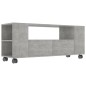 vidaXL Mueble de TV madera contrachapada gris hormigón 120x35x48 cm