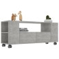 vidaXL Mueble de TV madera contrachapada gris hormigón 120x35x48 cm