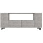 vidaXL Mueble de TV madera contrachapada gris hormigón 120x35x48 cm