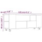 vidaXL Mueble de TV madera contrachapada gris hormigón 120x35x48 cm