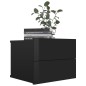 vidaXL Mesitas noche 2 uds contrachapada negro brillo 40x30x30 cm vidaXL Mesitas noche 2 uds contrachapada negro brillo 40x30x30 cm