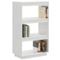 vidaXL Estantería/divisor de espacios madera pino blanco 60x35x103 cm vidaXL Estantería/divisor de espacios madera pino blanco 60x35x103 cm