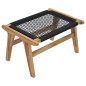 vidaXL Tumbona con reposapiés madera maciza de teca y cuerda vidaXL Tumbona con reposapiés madera maciza de teca y cuerda