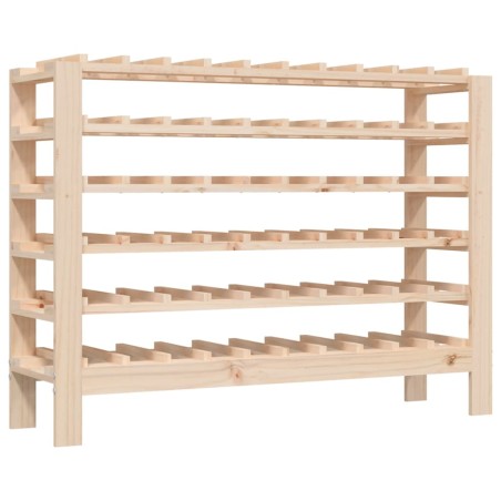 vidaXL Botellero madera maciza de pino 109,5x30x82 cm