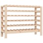 vidaXL Botellero madera maciza de pino 109,5x30x82 cm