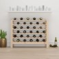 vidaXL Botellero madera maciza de pino 109,5x30x82 cm