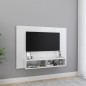 vidaXL Mueble TV de pared contrachapado blanco brillante 120x23,5x90cm vidaXL Mueble TV de pared contrachapado blanco brillante 120x23,5x90cm