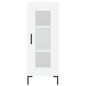 vidaXL Aparador alto madera contrachapada blanco 34,5x34x180 cm vidaXL Aparador alto madera contrachapada blanco 34,5x34x180 cm