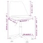 vidaXL Sillas de comedor giratorias 4 unidades tela marrón